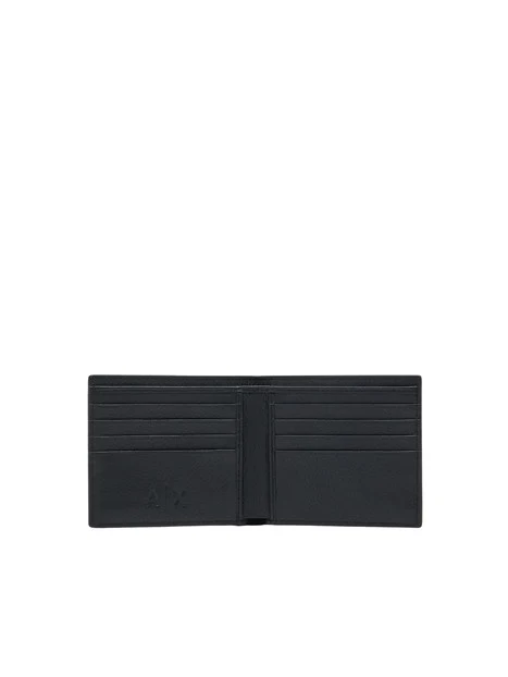 PORTAFOGLIO BIFOLD CON PORTA CARTE UOMO NERO