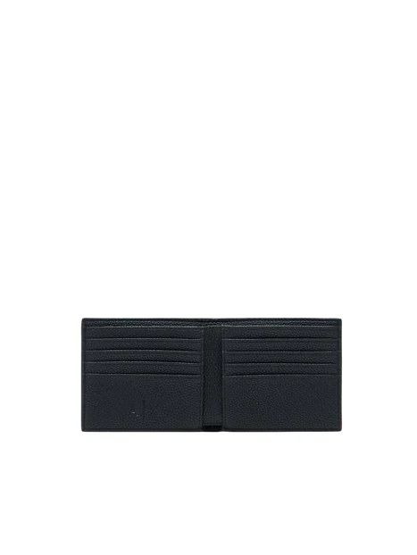 PORTAFOGLIO BIFOLD PORTA CARTE UOMO NERO