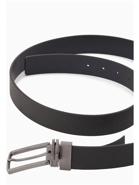 CINTURA IN PELLE BOVINA UOMO NERO