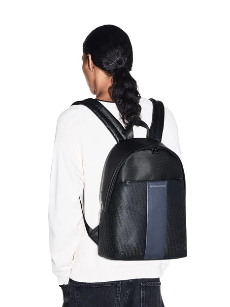 ZAINO CON FANTASIA MONOGRAM UOMO NERO