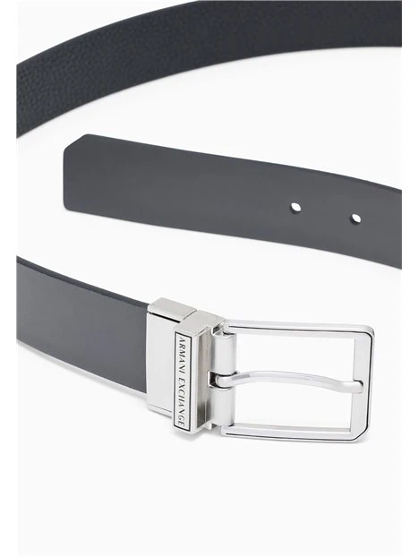 CINTURA IN PELLE BOVINA UOMO NERA