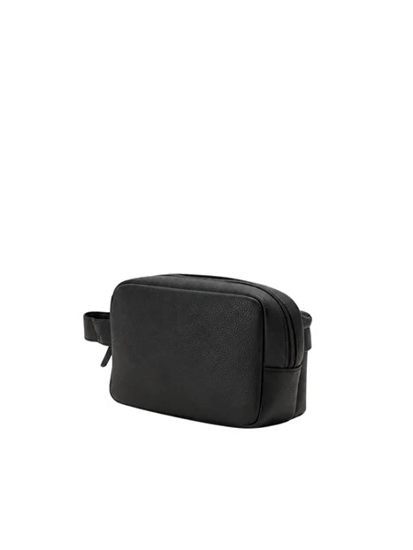 BORSELLO CON TASCA FRONTALE UOMO NERO