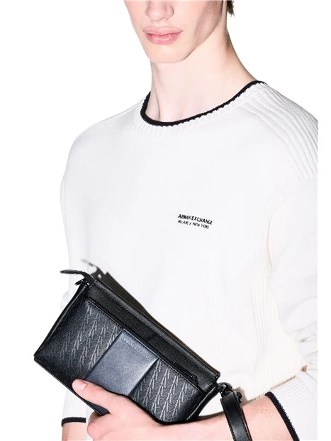 POCHETTE CON CINTURINO UOMO NERA