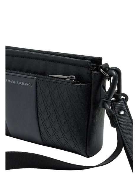 POCHETTE CON CINTURINO UOMO NERA