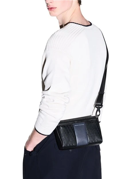 POCHETTE CON CINTURINO UOMO NERA