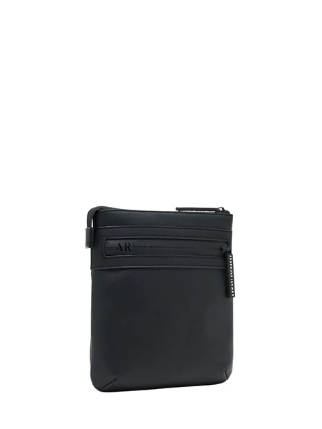 BORSELLO CON LOGO FRONTALE UOMO NERO