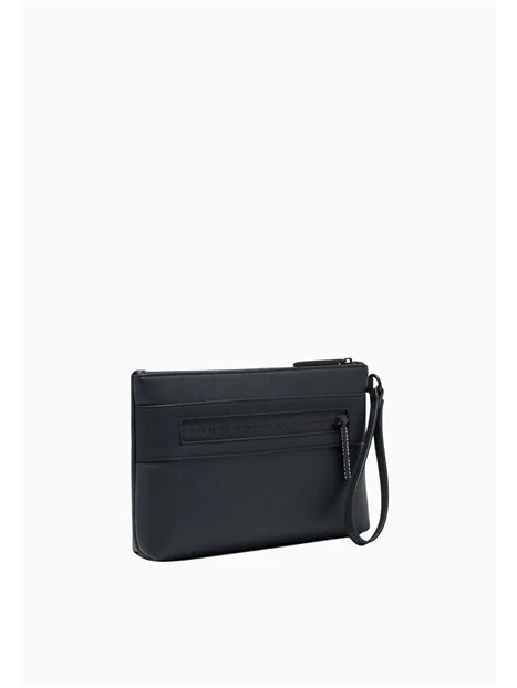 POCHETTE CON LOGO FRONTALE UOMO NERA