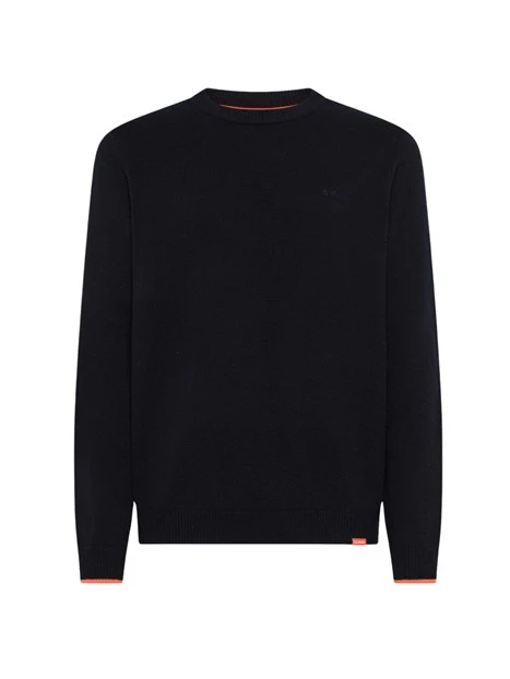 MAGLIA GIROCOLLO IN LANA E CASHMERE UOMO BLU