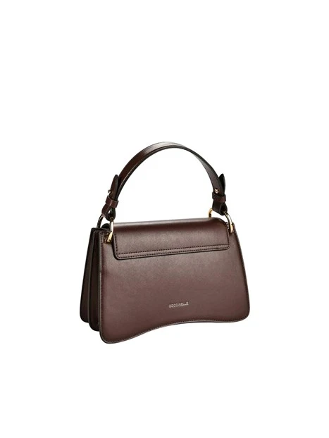 BORSA A MANO CON PATTINA E TRACOLLA DONNA MARRONE