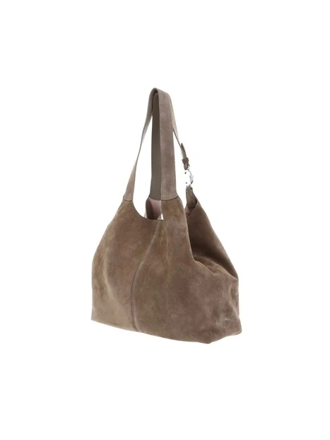 BORSA SHOPPING IN CAMOSCIO CON ASTUCCIO DONNA TORTORA