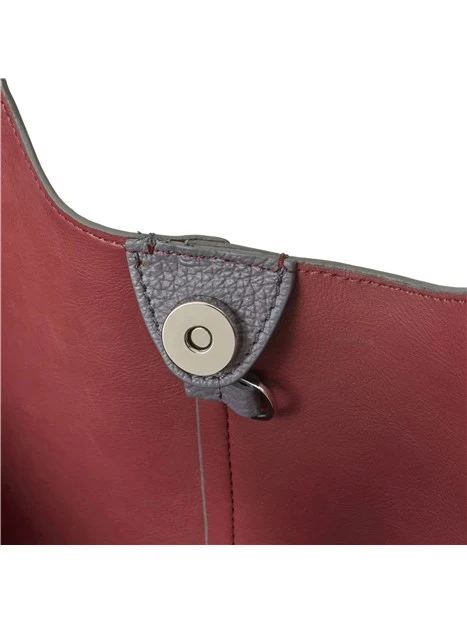 BORSA SHOPPING IN CAMOSCIO CON ASTUCCIO DONNA ANTRACITE