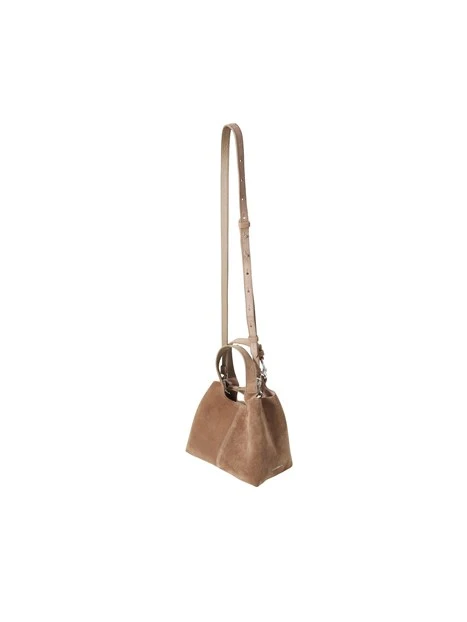 BORSA A MANO IN CAMOSCIO CON ASTUCCIO DONNA TORTORA
