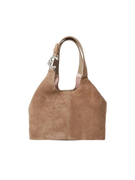 BORSA A MANO IN CAMOSCIO CON ASTUCCIO DONNA TORTORA