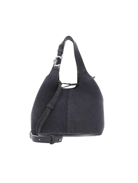 BORSA A MANO IN CAMOSCIO CON ASTUCCIO DONNA ANTRACITE
