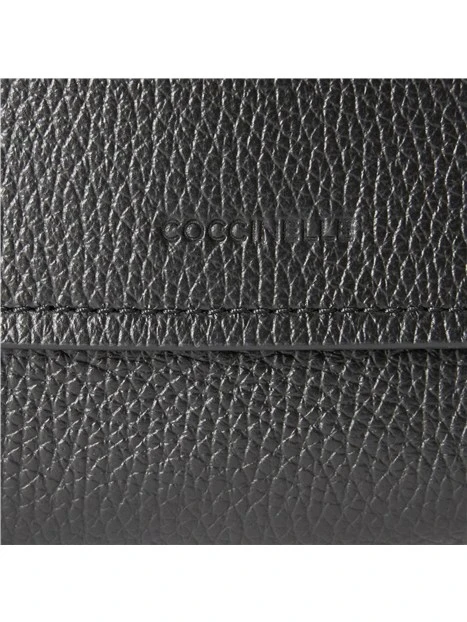 BORSA A TRACOLLA IN PELLE CON PATTINA E FIBBIE DONNA NERO