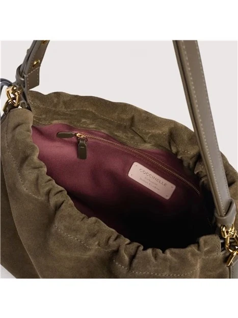 BORSA A SPALLA CON COULISSE DONNA MARRONE