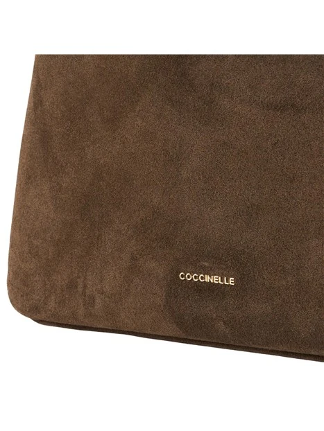 BORSA A MANO CON MANICO INTRECCIATO DONNA MARRONE