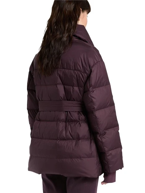 PIUMINO  CORTO WATERPROOF CON CINTURA DONNA VIOLA