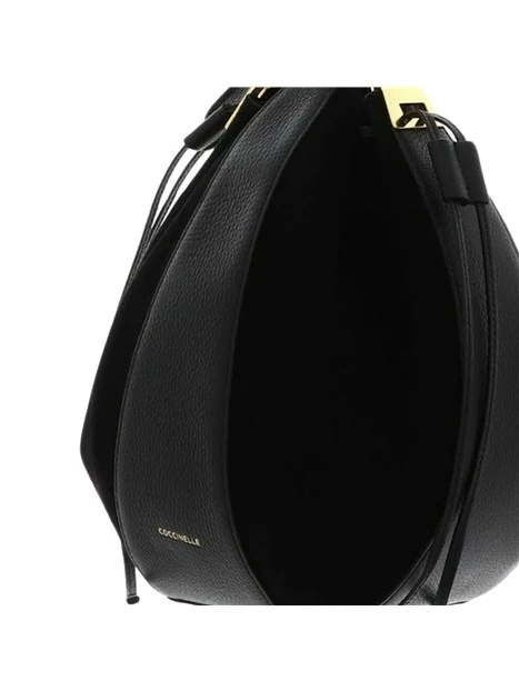 BORSA A SPALLA IN CAMOSCIO CON ASTUCCIO DONNA NERO