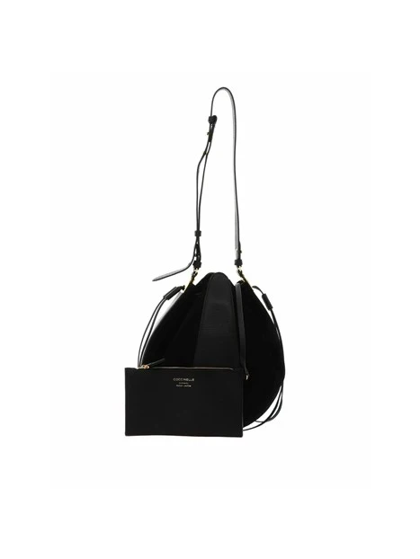 BORSA A SPALLA IN CAMOSCIO CON ASTUCCIO DONNA NERO