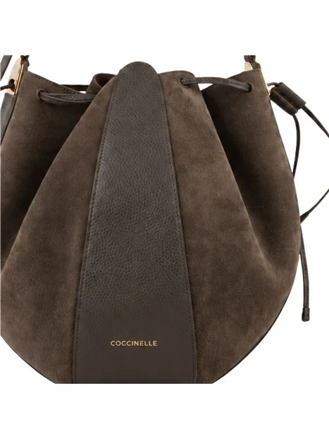 BORSA A SPALLA IN CAMOSCIO CON ASTUCCIO DONNA MARRONE