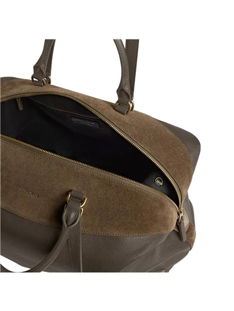 BORSA SHOPPING IN MISTO PELLE DONNA MARRONE
