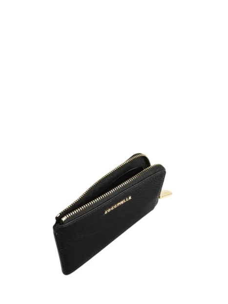 PORTACARTE METALLIC DONNA NERO