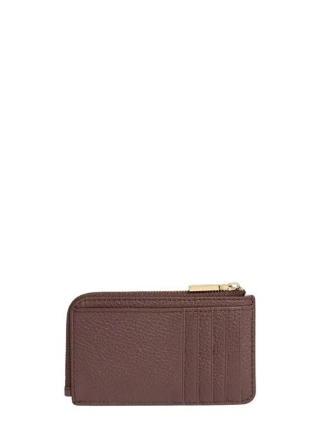 PORTACARTE METALLIC DONNA BORDEAUX
