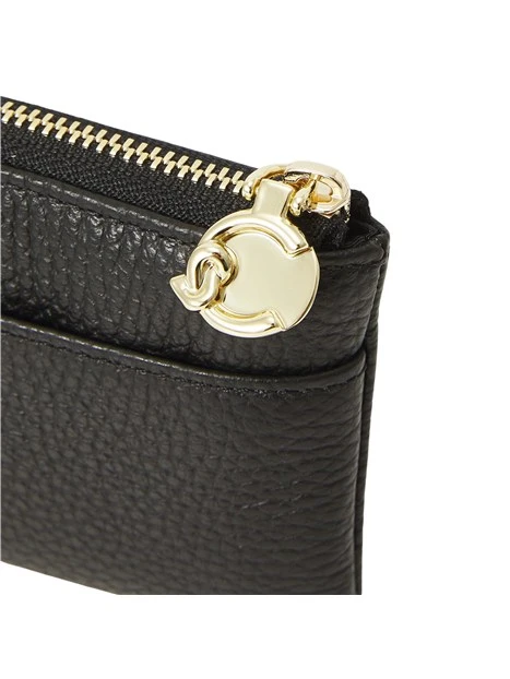 PORTAFOGLIO IN PELLE CON PORTACHIAVI DONNA NERO