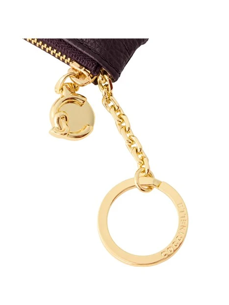 PORTAFOGLIO IN PELLE CON PORTACHIAVI DONNA MARRONE
