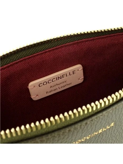 BORSA A TRACOLLA IN PELLE CON ZIP DONNA MARRONE