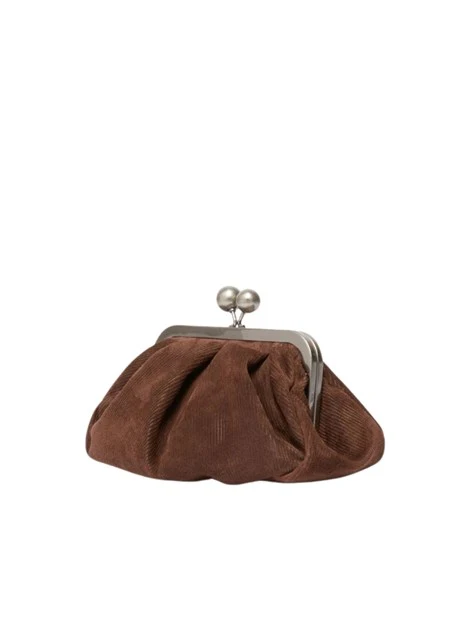 BORSA A MANO PASTICCINO IN CAMOSCIO DONNA MARRONE
