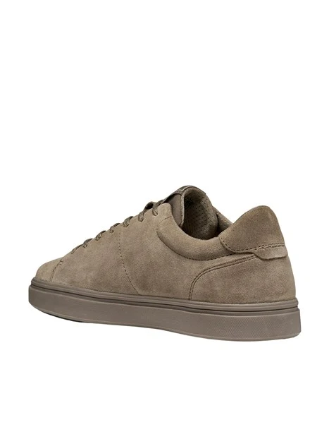 SNEAKERS BASSE SCAMOSCIATE CON LACCI TONO SU TONO UOMO TORTORA