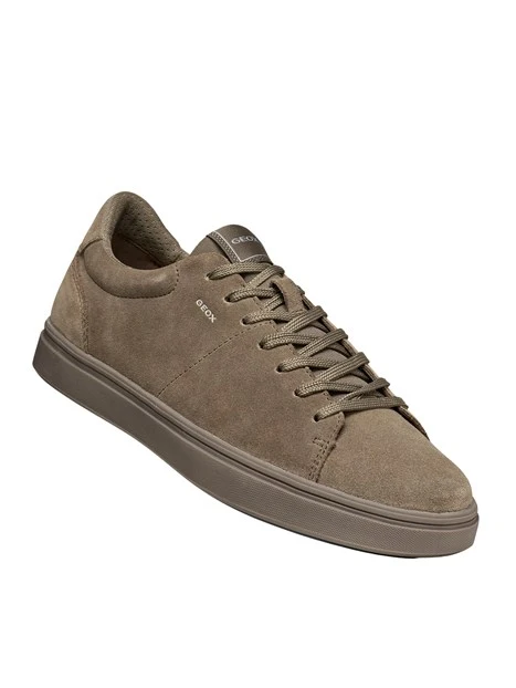 SNEAKERS BASSE SCAMOSCIATE CON LACCI TONO SU TONO UOMO TORTORA