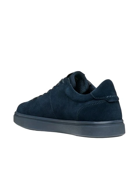 SNEAKERS BASSE SCAMOSCIATE CON DESIGN MONOCROMATICO UOMO BLU NAVY