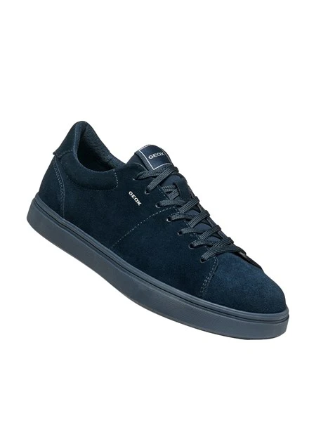 SNEAKERS BASSE SCAMOSCIATE CON DESIGN MONOCROMATICO UOMO BLU NAVY