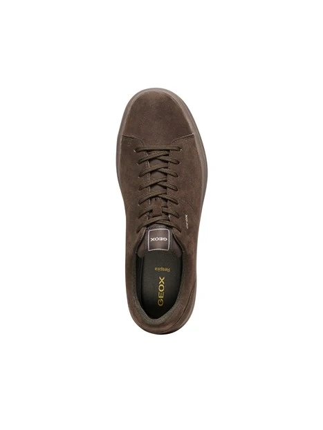 SNEAKERS BASSE SCAMOSCIATE CON DESIGN MONOCROMATICO UOMO MARRONE