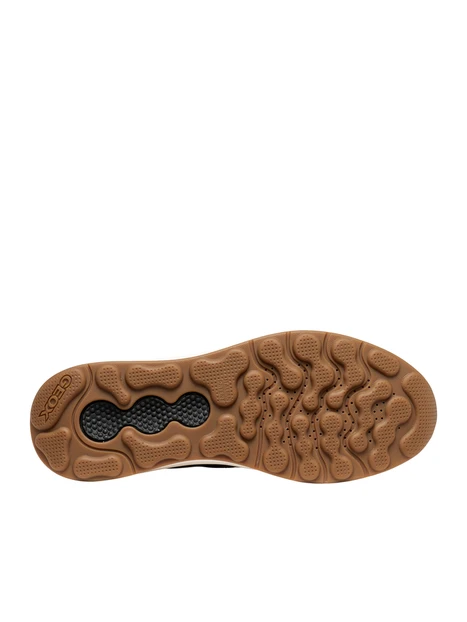 SNEAKERS BASSE IN PELLE CON DETTAGLI TREKKING UOMO MARRONE
