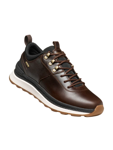 SNEAKERS BASSE IN PELLE CON DETTAGLI TREKKING UOMO MARRONE