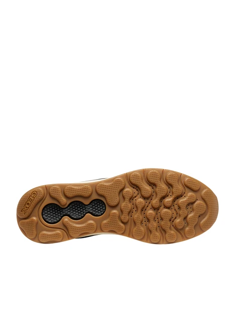 SNEAKERS ALTE IN PELLE CON DETTAGLI TREKKING UOMO MARRONE