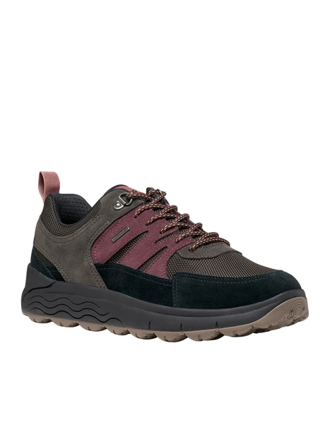 SNEAKERS BASSE MULTIMATERIALE CON INSERTI SCAMOSCIATI DONNA MULTICOLORE
