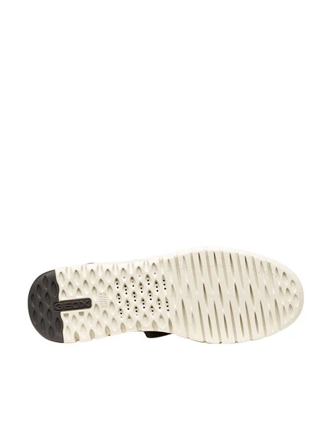 SNEAKERS BASSE IN PELLE CON SUOLA FLESSIBILE A CONTRASTO UOMO MARRONE