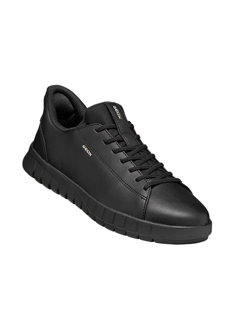 SNEAKERS BASSE CON SUOLA FLESSIBILE SAGOMATA UOMO NERO