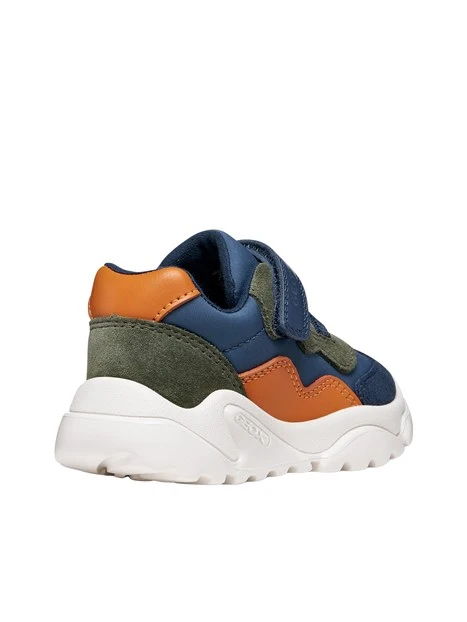 SNEAKERS PLATFORM A STRAPPO BAMBINO BLU