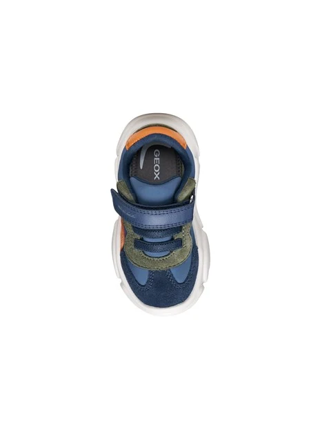 SNEAKERS PLATFORM A STRAPPO BAMBINO BLU