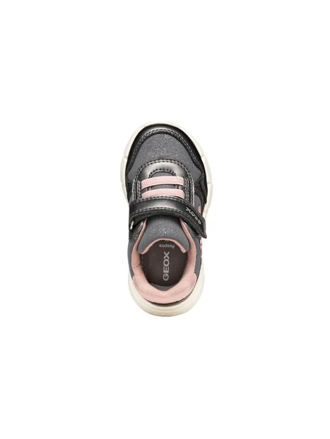SNEAKERS PLATFORM A STRAPPO BAMBINA GRIGIO