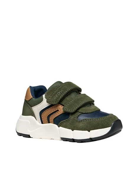 SNEAKERS PLATFORM A STRAPPO BAMBINO VERDE
