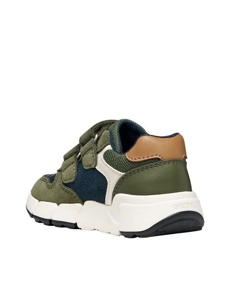 SNEAKERS PLATFORM A STRAPPO BAMBINO VERDE