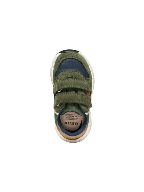 SNEAKERS PLATFORM A STRAPPO BAMBINO VERDE