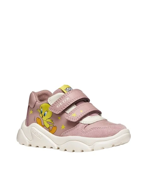 SNEAKERS PLATFORM B665QA05422 A STRAPPO BAMBINA ROSA